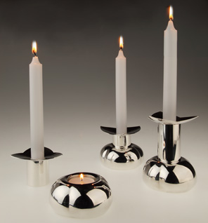 silver candlesticks